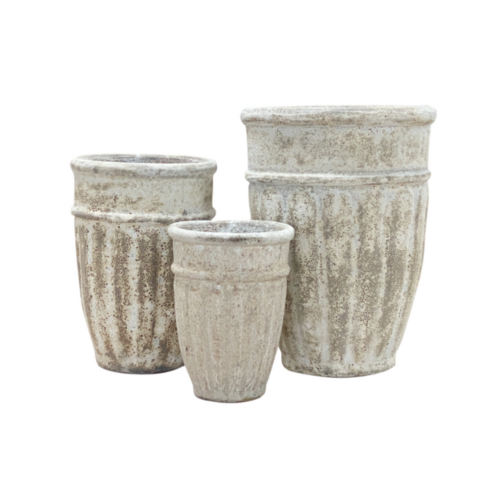Ceramic Pot CAPPL-995 Angkor Cream (S/3)