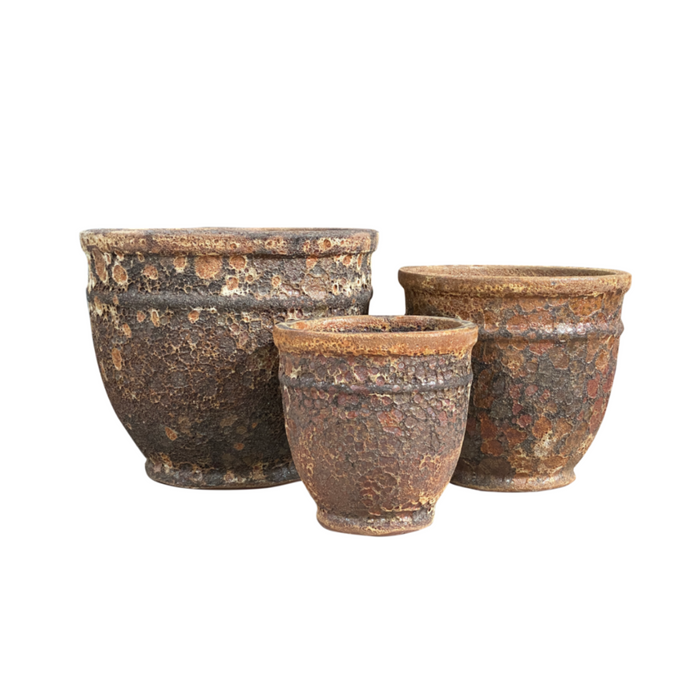 Ceramic Pot CAPPL-1161 Angkor Brown (S/3)