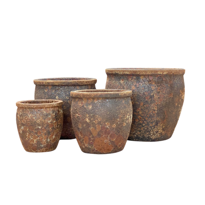Ceramic Pot CAPPL-1066 Angkor Brown (S/4)