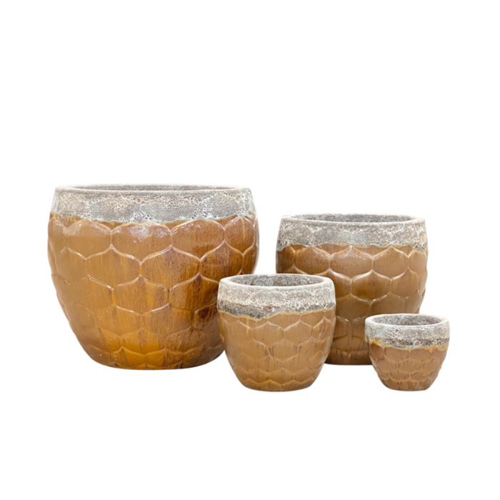 Ceramic Pot CAPPL-10237 Angkor Honey (S/4)