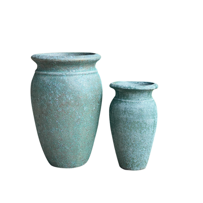 Ceramic Pot CAPPL-10244 Angkor Green  (S/2)