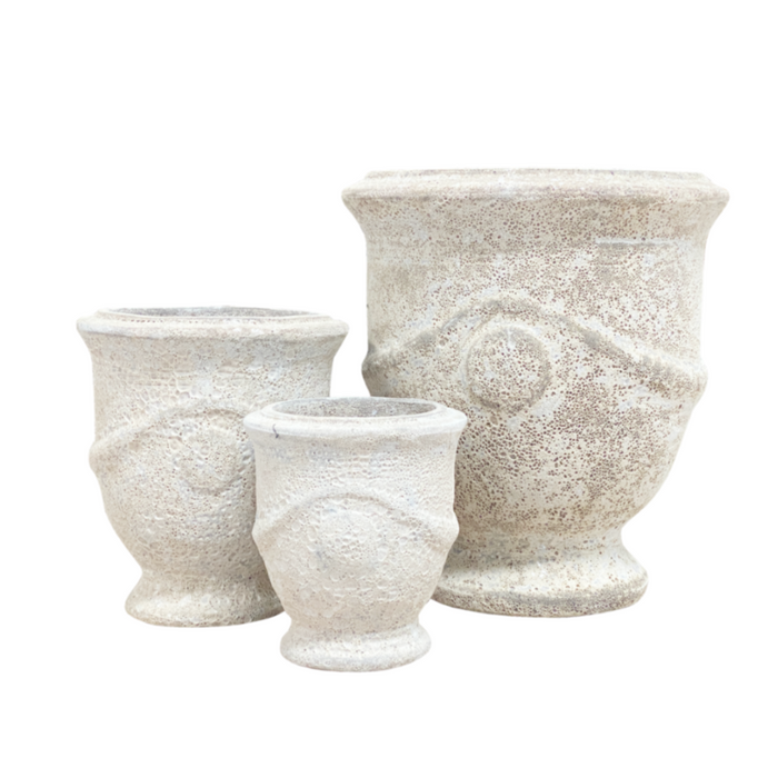 Ceramic Pot CAPPL-10275 Angkor Cream (S/3)