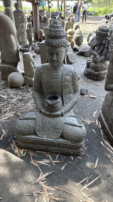 SEATED BUDDHA BOWL FULL CARVING