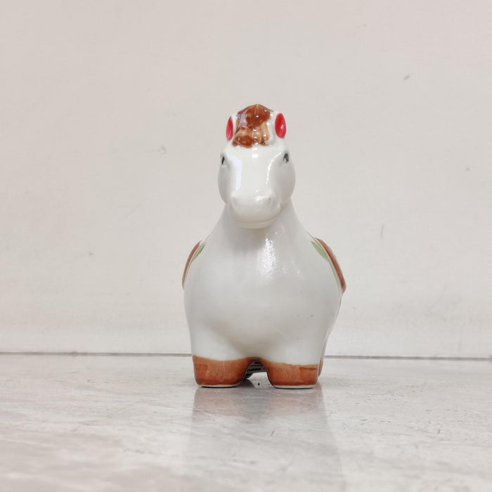 White Pony Ceramic Planter