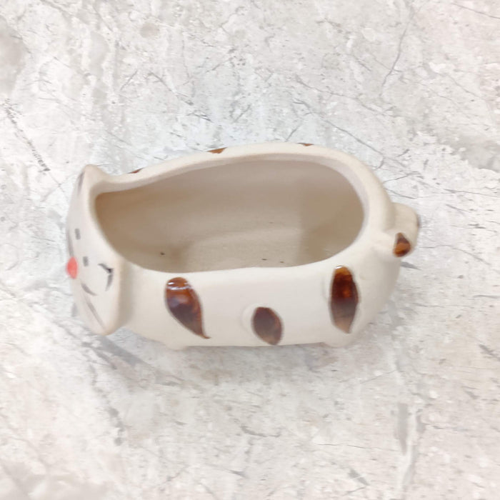 Whisker Cat Ceramic Planter