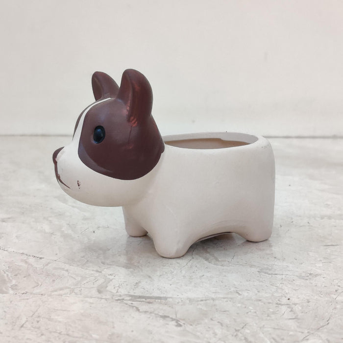 French Bulldog Ceramic Planter