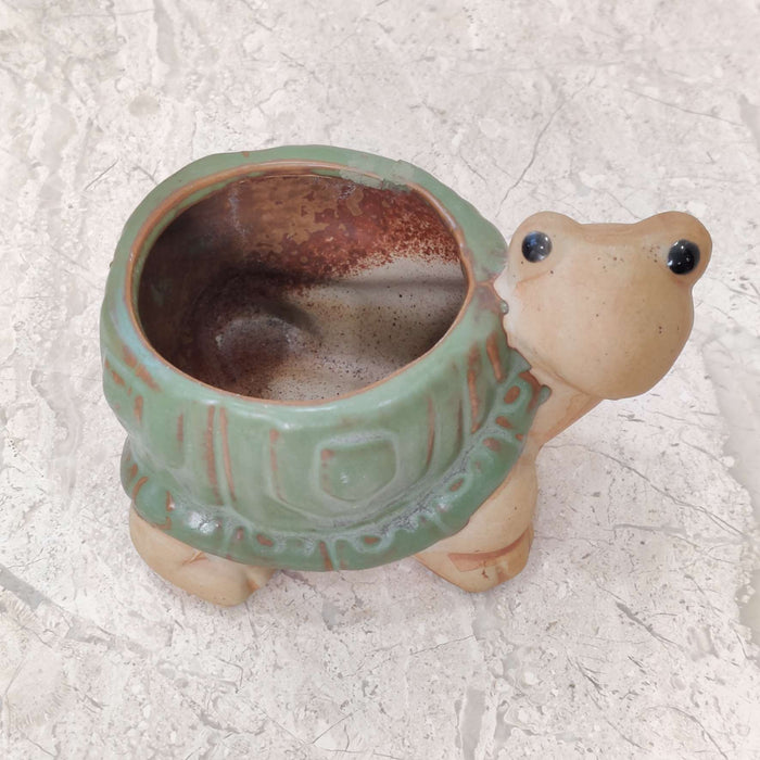 Turtle Ceramic Planter