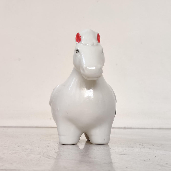 Royal White Horse Ceramic Planter