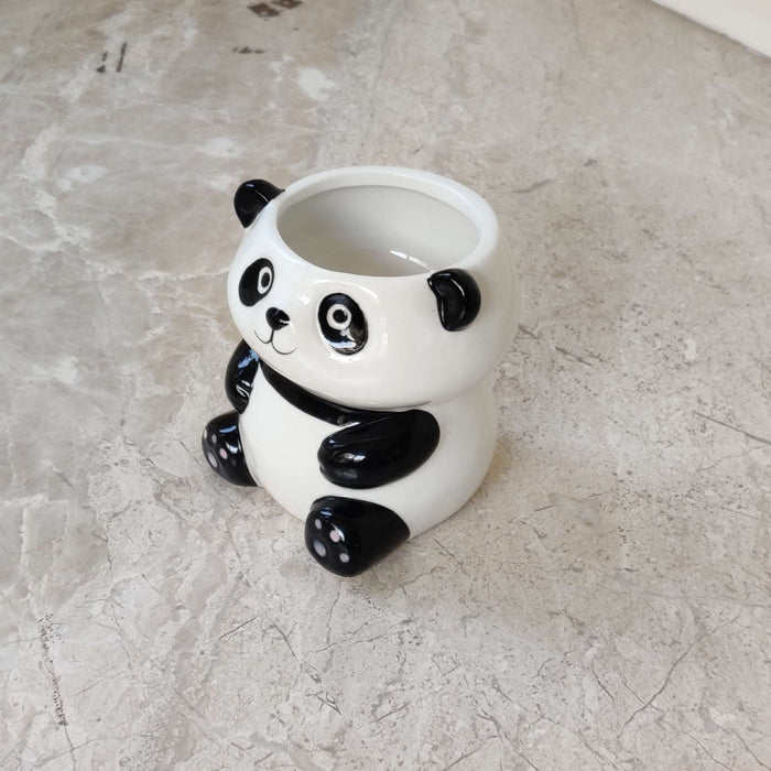 Cute Panda Ceramic Planter