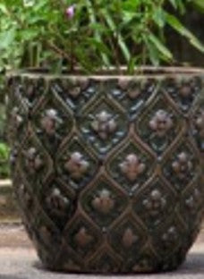 Ceramic Pot : CAPPL - Tuscany Vert Color Big Size (Set of 3)