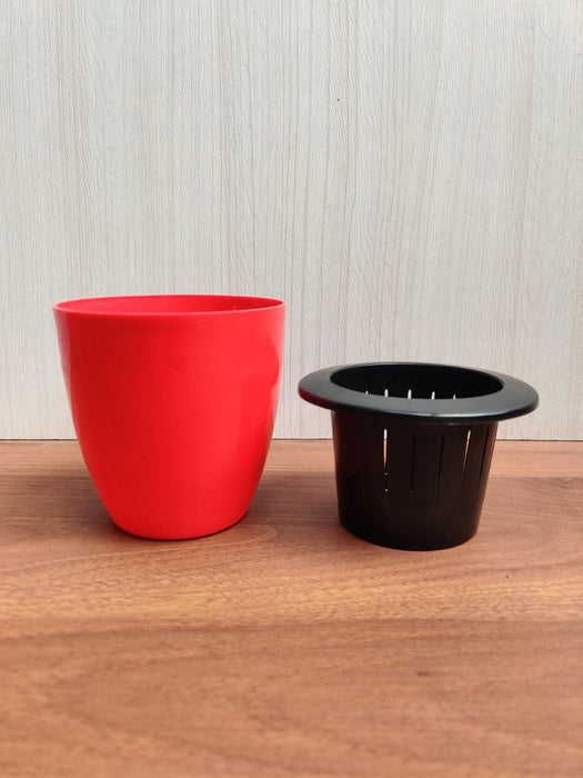 Self Watering Planter 4", Red (Pack of 6)