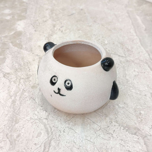 Panda ceramic planter for home and office decor