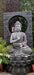 Handcrafted Buddha garden statue with stone finish