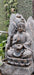 Handcrafted Buddha garden statue with natural rock design