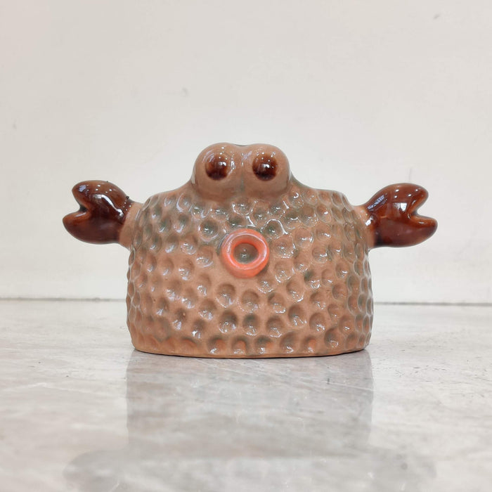 Cute crab ceramic planter for succulents and small indoor plants