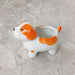 Cute dog ceramic planter for home and office decor