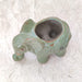 Elephant ceramic pot for tabletop and shelf display