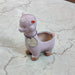 Decorative sage alpaca ceramic pot for tabletop and shelf display