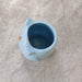 Decorative sleepy owl ceramic pot for tabletop and shelf display