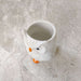 Decorative snowy owl ceramic pot for tabletop and shelf display