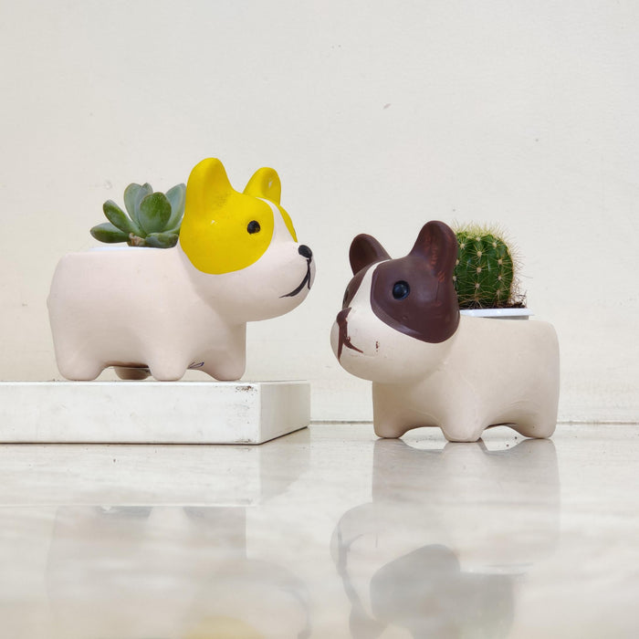 Decorative Puppy Indoor Planter