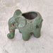 Decorative elephant ceramic planter for home and office decor