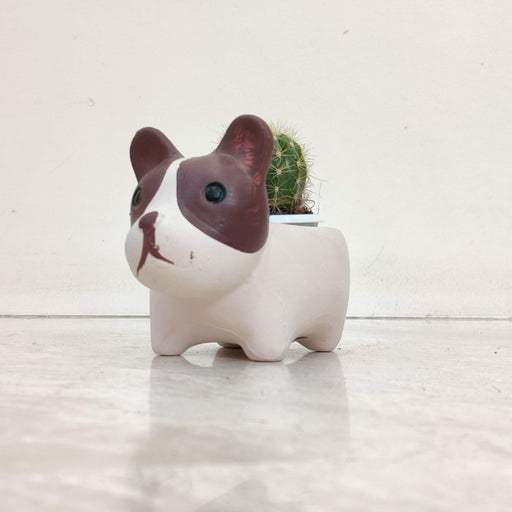 French Bulldog Ceramic Planter