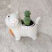 Playful kitty ball ceramic planter gift for cat lovers and plant enthusiasts
