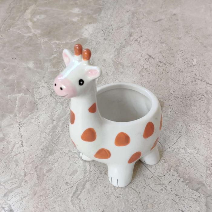 appy giraffe ceramic planter gift for plant lovers and home decor enthusiasts