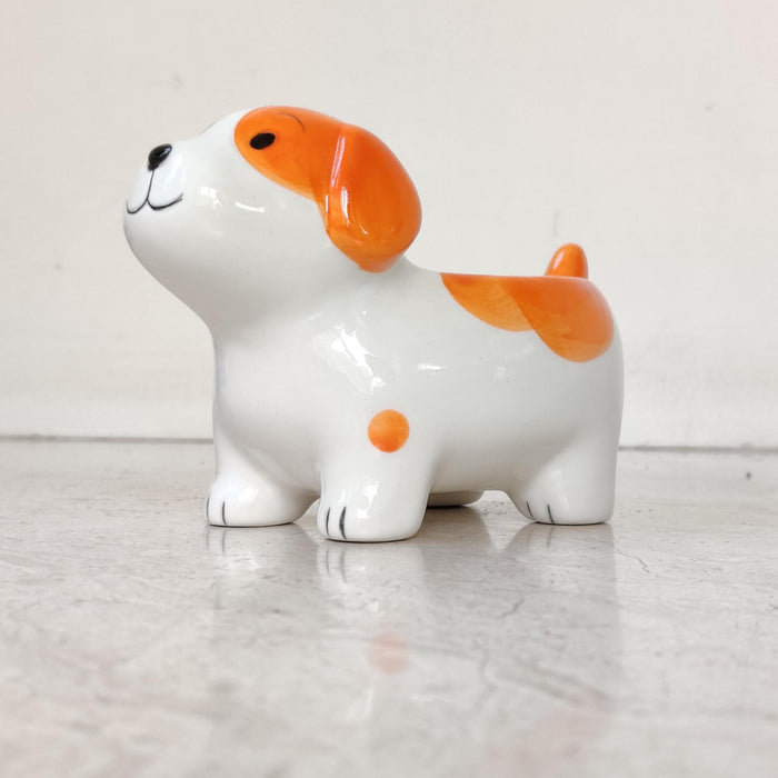 Happy puppy ceramic planter for succulents and small indoor plants