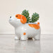 Happy puppy ceramic planter for succulents and small indoor plants