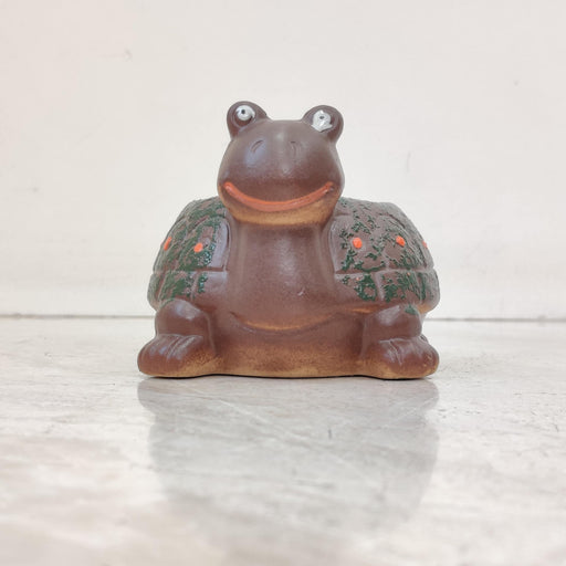 Happy turtle ceramic planter for succulents and small indoor plants
