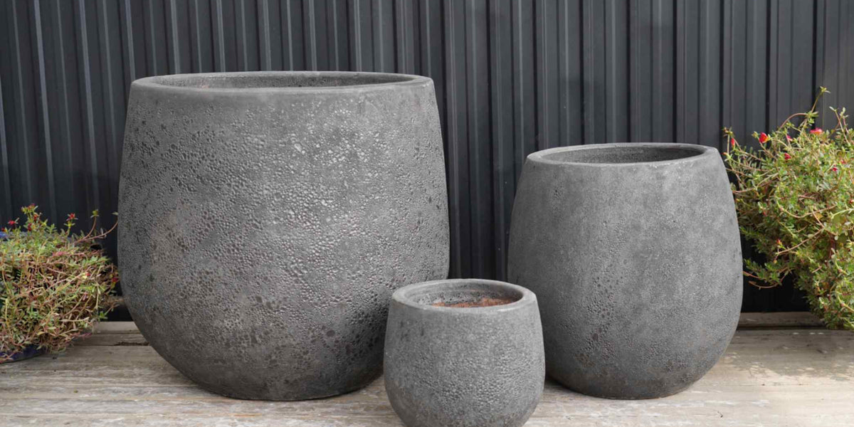 big black pots for plants Large Black Ceramic Pots for Indoor Plants