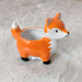 Cute orange and white fox ceramic planter for home and office decor