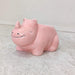 Cute pink rhino ceramic planter for home and office decor