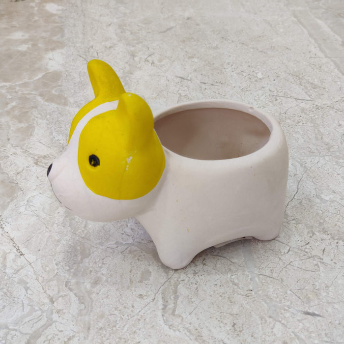 Puppy Ceramic Pot for Succulents