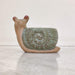Decorative snail ceramic planter for home and office decor