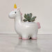 Unicorn Planter for Succulents