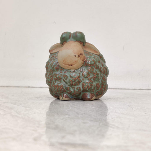 Woolly sheep ceramic planter for succulents and small indoor plants