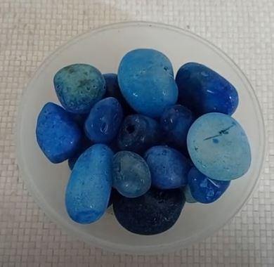 Decorative Medium Pebble Stone Blue Colour - CGASPL