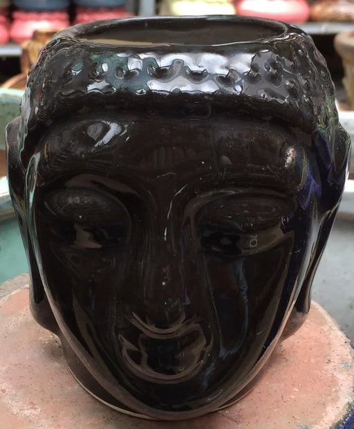 Buddha Small Brown Ceramic Pot 