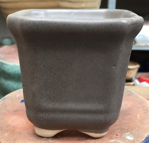 Grey Square Ceramic Pot 