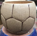 Football Design Round Ceramic Planter