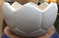 Contemporary White Round Ceramic Planter