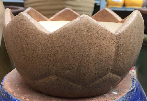 Premium Brown Round Ceramic Planter