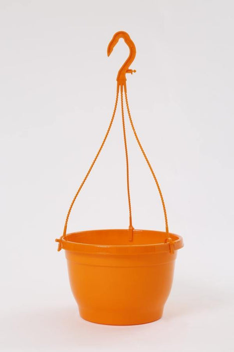 Hanging Plant Plastic Pots | 10 Inch Hanging Pot Orange | ChhajedGarden