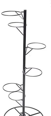 CAPPL Wrought Iron Powder Coated Pot Stand Ring, Black, Standard - CGASPL
