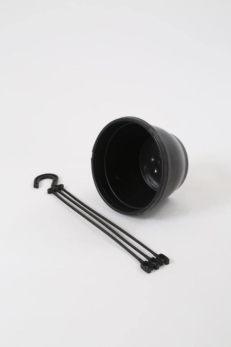 7 Inch Hanging Pot Black (Pack of 12) - CGASPL