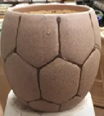 Coffee Round Ceramic Planter