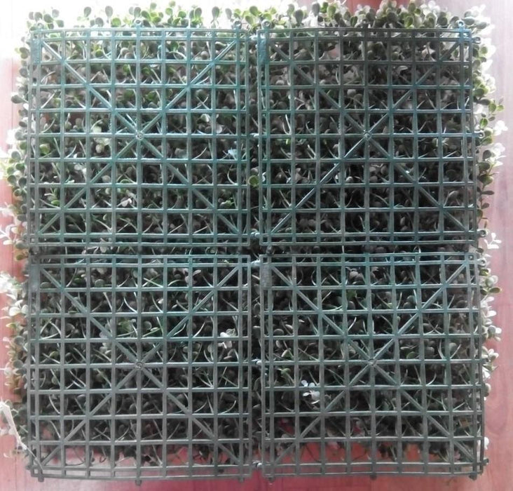 CAPPL-007 Artificial Green Vertical Garden Tiles for Outdoor and Indooor Use ( 50cm X 50cm , Pack of 3 Tiles ) - CGASPL